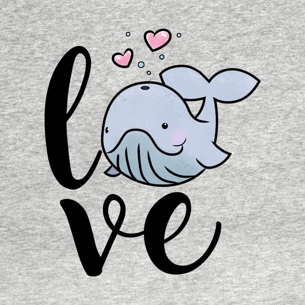 Whale Love for Marine Animal Lovers by cottoncanvas